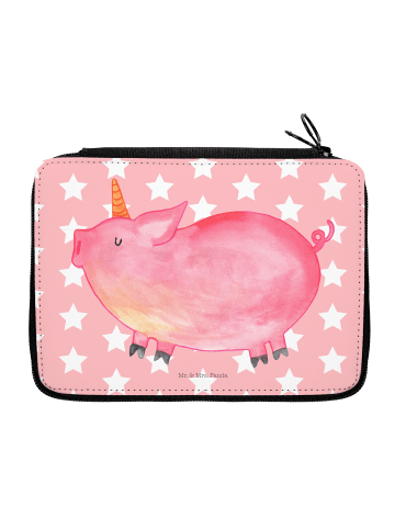 Mr. & Mrs. Panda Etui Einhorn Schwein ohne Spruch in Rot Pastell