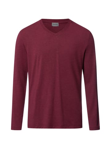 Hanro V-Shirt Casuals in carbernet melange