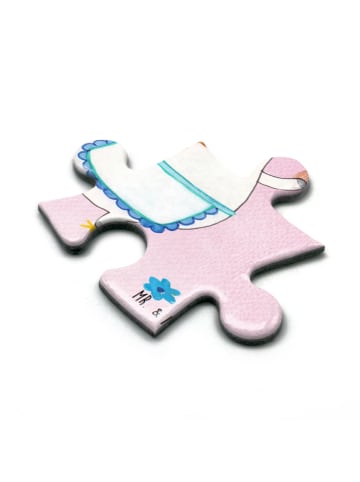 Mr. & Mrs. Panda Puzzle Einhorn Küche mit Spruch in Rot Pastell