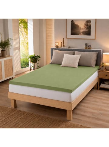 BettwarenShop Spannbettlaken Ultra-Stretch in oliv
