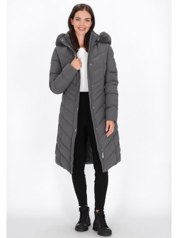 Usha Women Coat in grey