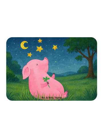 Mr. & Mrs. Panda Fridge Magnet Schwein Glück Design ohne Spruch in Weiß