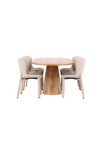 ebuy24 Essgruppe Stjärnö (7-teilig) Natur 90 x 200 cm