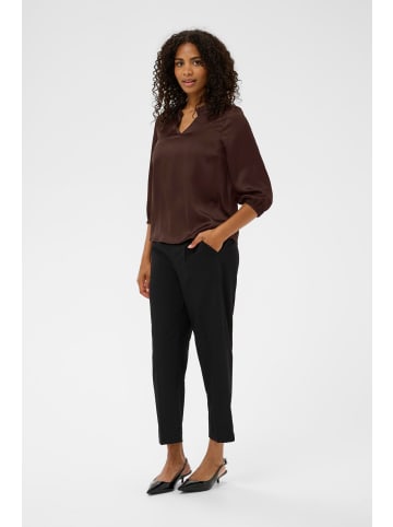 Kaffe Langarm-Bluse KAamara Regular fit in Chocolate Brown