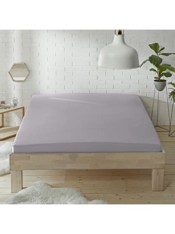 Erwin Müller Renforcé Spannbettlaken Würzburg in silber