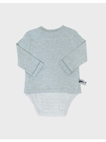 OrganicEra Baby Langarm-Bodyshirt in Aqua Melange