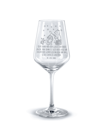 Mr. & Mrs. Panda glas für rotwein Bär & Marienkäfer Lagerfeuer m... in Transparent