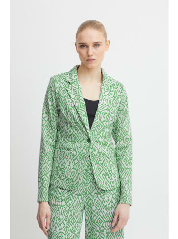 ICHI Blazer IHKATE Tight fit in Greenbriar Ikat Print