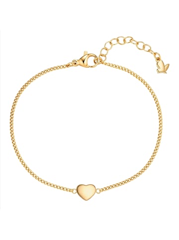 Glanzstücke München Armband Herz aus Edelstahl in gelbgold