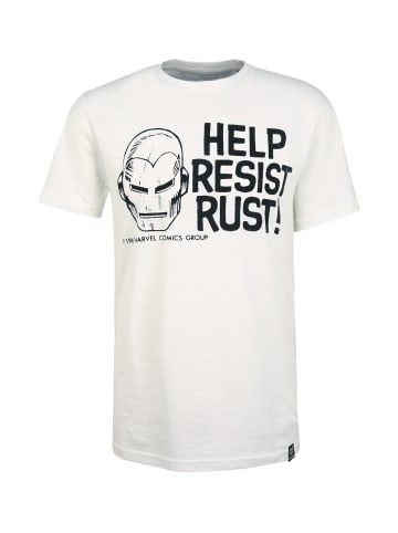 Recovered T-Shirt Marvel Help Resist Rust Ecru in Beige
