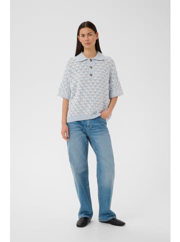 InWear Strickpullover BalettaIW Lockere Passform in Light Blue Stripes