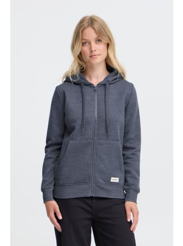 Oxmo Kapuzenfleecejacke OXKAREN ZIPHOODIE in Blau