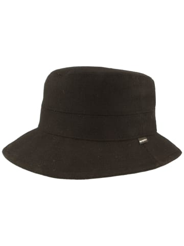 BREITER Stoffhut in schwarz