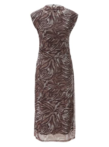Aniston SELECTED Midikleid in braun-beige-offwhite-lila-camel
