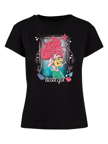 F4NT4STIC Ladies Box Tee Disney Princesses Ariel Beautiful in schwarz