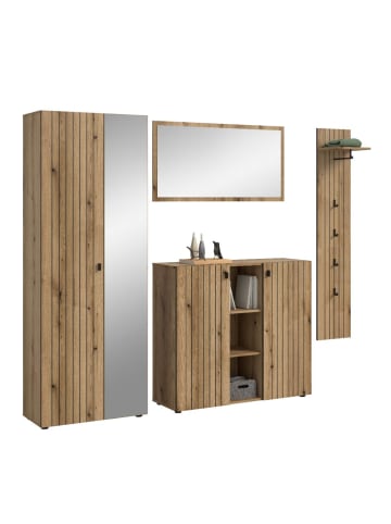 ebuy24 Garderobenmöbel Station Eiche 237 x 37 cm