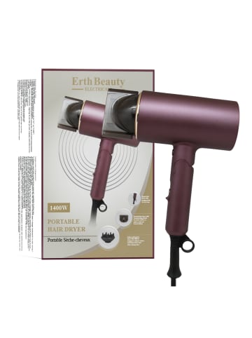 ErthSkin Tragbarer Haartrockner mit UK-Stecker