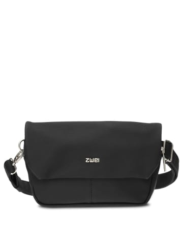 Zwei Mademoiselle MH40 - Umhängetasche 25 cm (nubuk-black) in nubuk-black