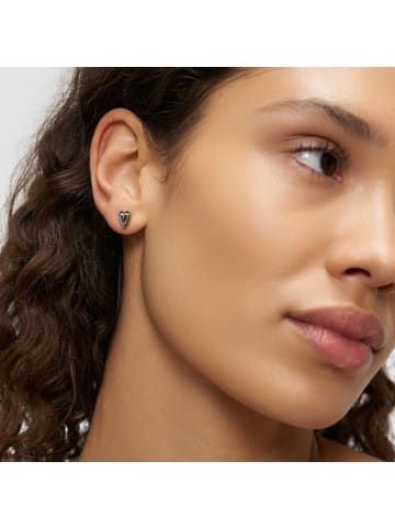 LIEBESKIND BERLIN Ohrstecker Metal Heart in silber