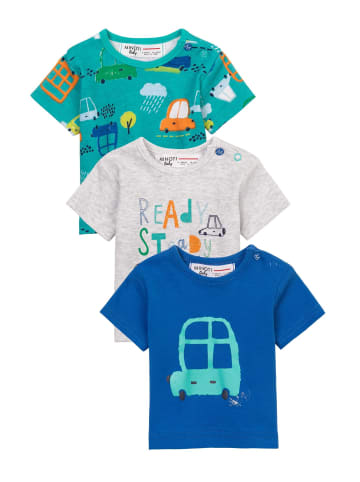 Minoti 3er. Set: T-Shirt Transport 3 in grau