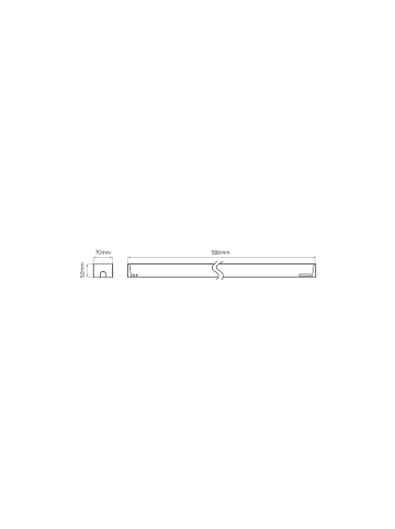 LED Line LED Line Prime Fusion Lineare Lampe 20W 4000K 2600 lm LR40 ° Schwarz in Weiß