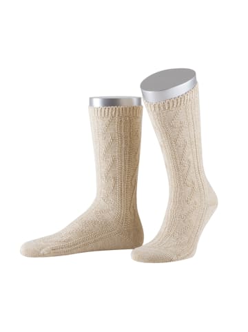 Lusana Schoppersocken LN3523 in beige meliert (75)