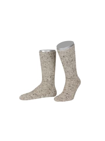 Lusana Schopper-Trachtensocken L5694 in mittelbeige meliert (9)