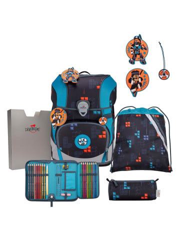 DerDieDas ErgoFlex Tiny - Schulranzen Set 5tlg. 900g (Dancing Star) in Ninja Fighter