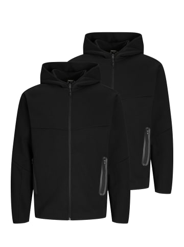 Jack & Jones Sweatjacke / Hoodie Fusion in Schwarz