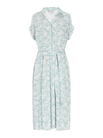 Usha Women Dress in turquoise white