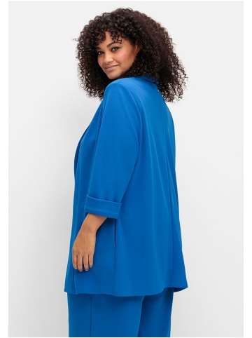 sheego Langer Blazer in kobalt