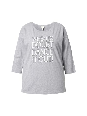 Ulla Popken Shirt in grau melange