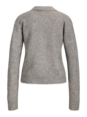 JJXX Gestricktes Polo in Medium Grey Melange