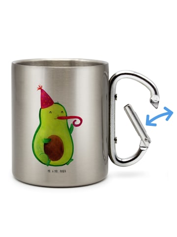 Mr. & Mrs. Panda Kaffeetasse Avocado Feier ohne Spruch in Silber