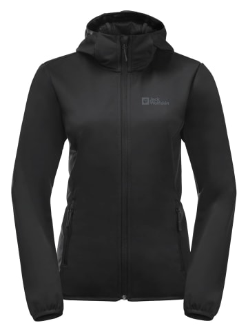Jack Wolfskin Hoodie für Damen in schwarz
