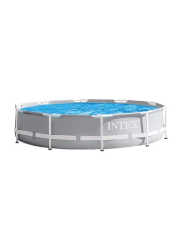 Intex PrismFrame Pool (305x76cm) inkl. GS-Filterpumpe 1250 l/h in grau