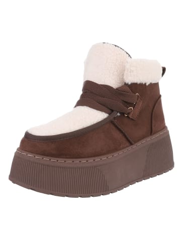 Ital-Design High Heel in Braun und Beige