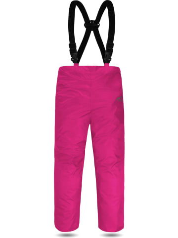 Normani Outdoor Sports Kinder Regenhose mit Hosenträgern Everett in Pink