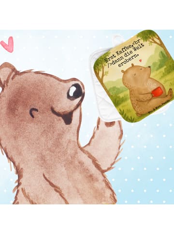 Mr. & Mrs. Panda Topfuntersetzer Bär Kaffee Design mit Spruch in Weiß