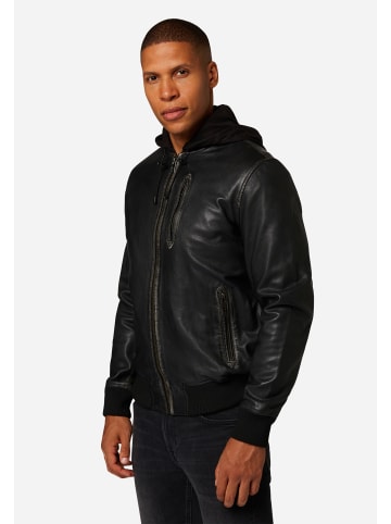 Ricano Herren Lederjacke John in Schwarz