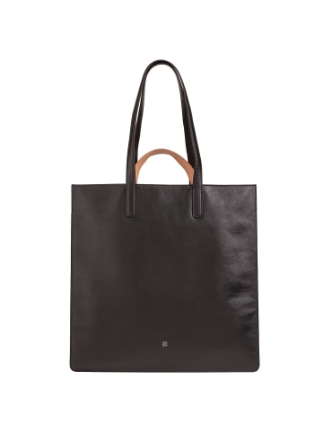 DuDu Madeleine Shopper Tasche Leder 40 cm schwarz