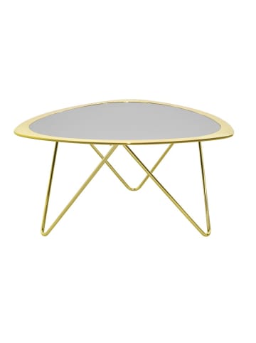 möbel-direkt Couchtisch Mit Schwarzglasplatte in goldfarben
