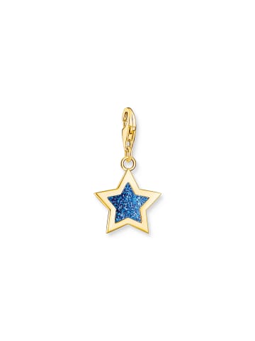 Thomas Sabo Charm-Anhänger in gold, blau