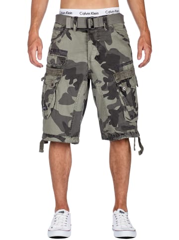 Geographical Norway Herren Regular Fit Shorts Mid Waist in Light Grey