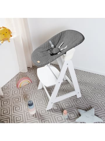 roba Treppenhochstuhl 'Born Up' Set 2in1 - 'Stone gesteppt' - mit Liegefunktion