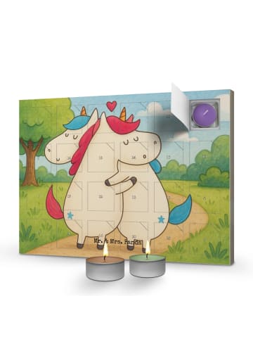 Mr. & Mrs. Panda Duftkerzen Adventskalender Einhorn Mitteilung D... in Weiß