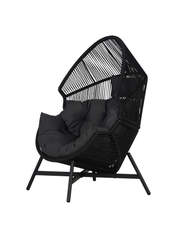 ebuy24 Gartensessel Benny Schwarz 98 x 100 cm