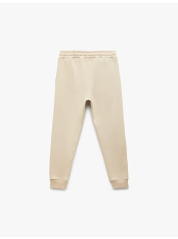 KOTON SWEAT BOTTOMS in Beige