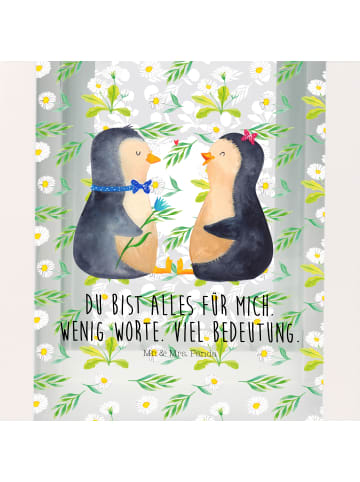 Mr. & Mrs. Panda Deko Laterne Pinguin Pärchen mit Spruch in Transparent