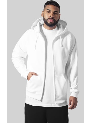 Urban Classics Zip-Kapuzenpullover in white